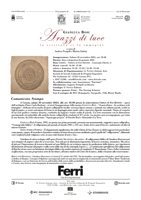 Cosmografie & Alfabeti: Arazzi di luce